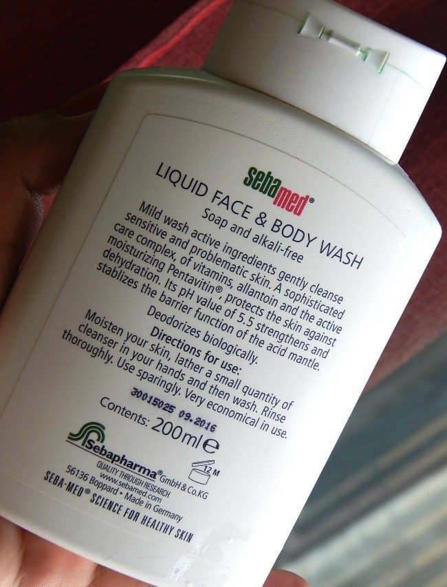 Sebamed Liquid Face and Body Wash Review 3