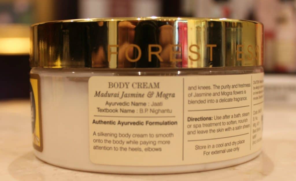 Forest Essentials Velvet Silk Body Cream Madurai Jasmine & Mogra Review 1