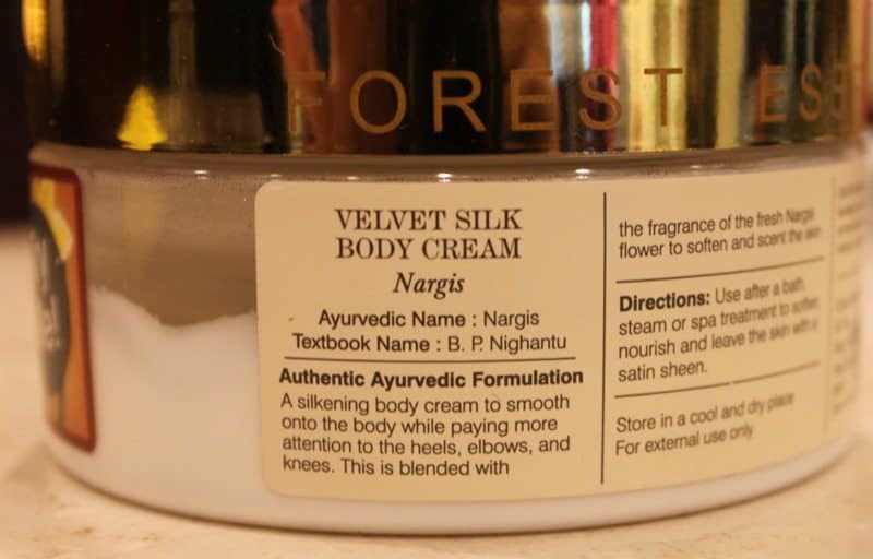 Forest Essentials Velvet Silk Body Cream Nargis Review 1