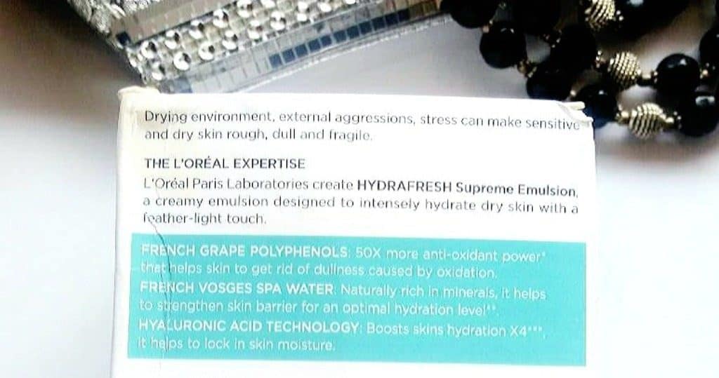 L’Oreal Paris Hydrafresh Hydration Supreme Emulsion 4