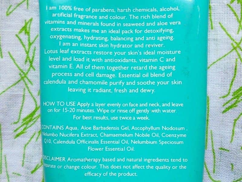 Aroma Magic Hydrating Seaweed Pack Review 1