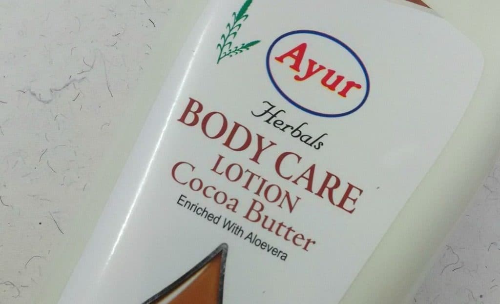 Ayur Herbals Body Care Lotion with Cocoa Butter , ayurveda cocoa butter , ayur body lotion review 1