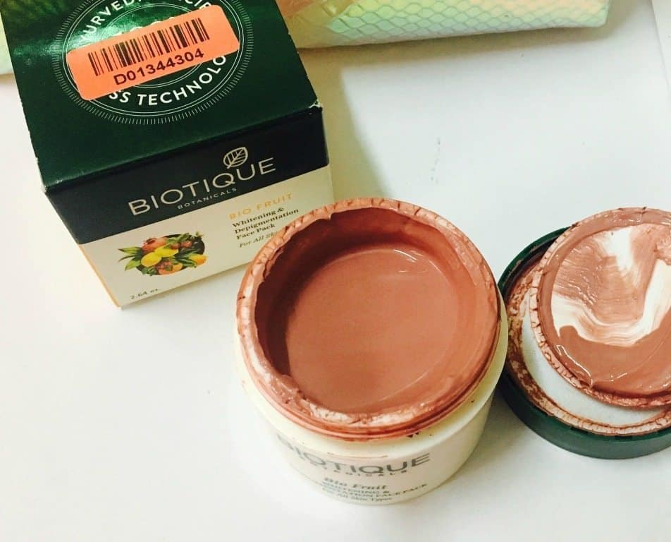 Biotique Bio Fruit Whitening and Depigmentation Face Pack Review 3