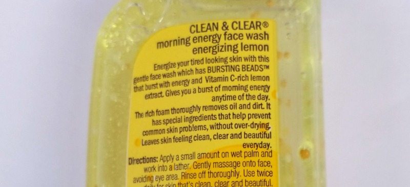 Clean and Clear Morning Energy Face Wash Energizing Lemon 3