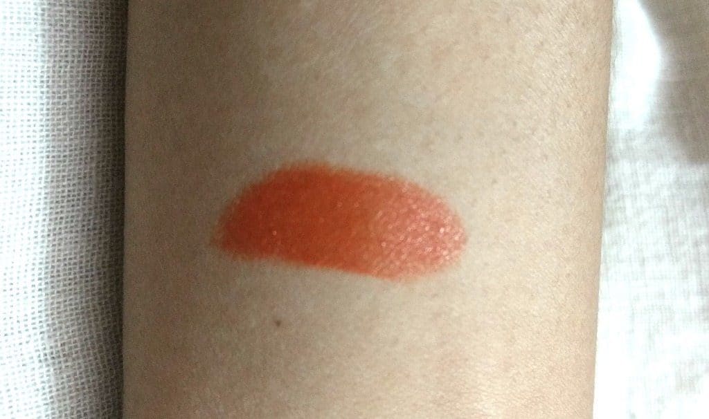 Colorbar Velvet Matte lipstick Obsessed Orange Review 4