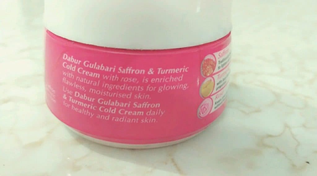 Dabur Gulabari Saffron And Turmeric Cold Cream Review