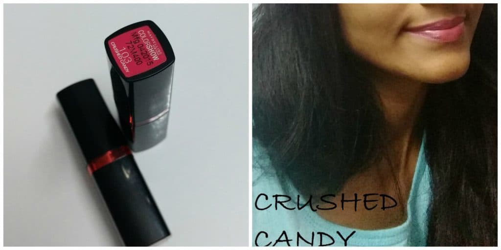 Maybelline Color Show Lipstick Crushed Candy and Cherry Crush Review 7