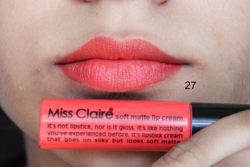 Miss Claire Soft Matte Lip Creams Miss Claire Soft Matte Lip Cream 01 , 05 ,07 , 16A , 17 ,27 3