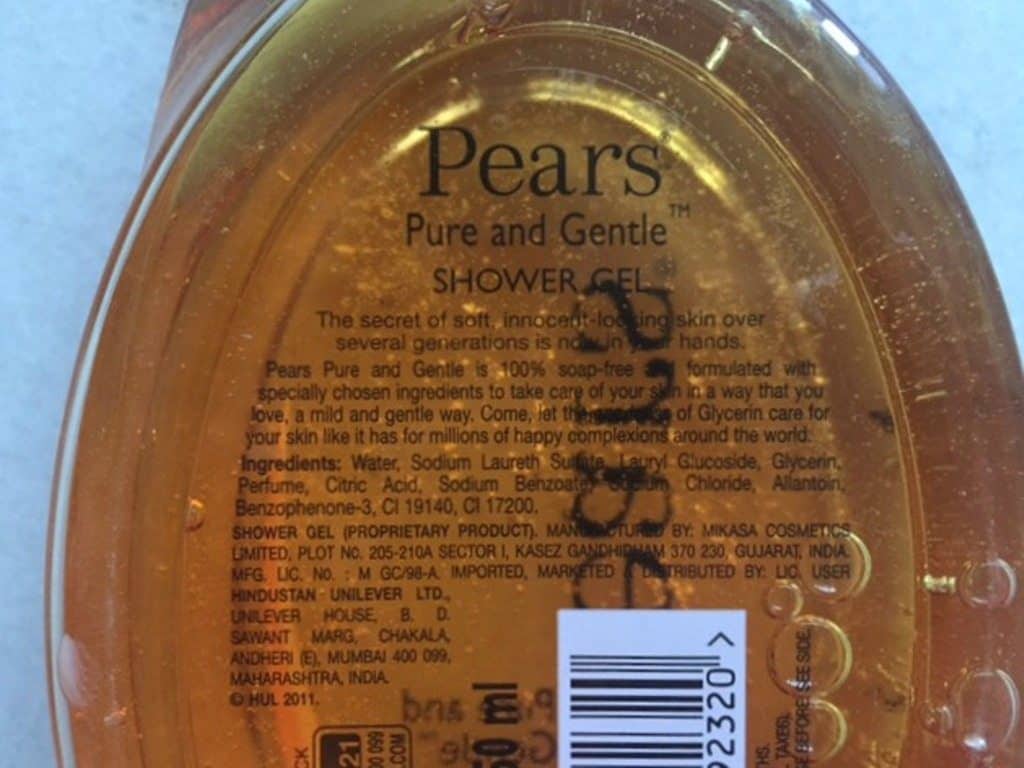  Pears Pure and Gentle Shower Gel Review 2