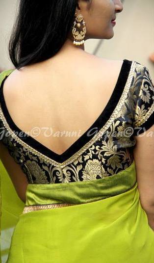 Saree Blouse Neck Designs In Coloring Pages Indian Kutchi Work